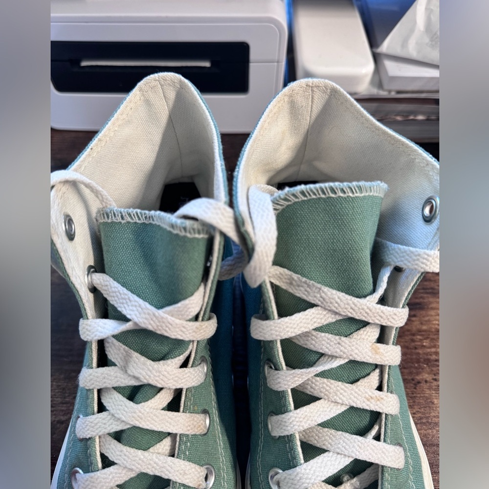 Converse Chuck Taylor All Star High Top - Sage Green/Jade Size 8w/6m - Picture 4 of 9